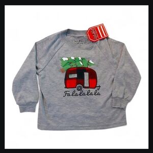 🍁2/30🍁Toddler HOLIDAY FAM JAMS Holiday Christmas Pajama Top Sweater